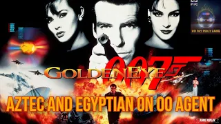 Goldeneye 007 N64 (Xbox): How to beat Aztec and Egyptian on 00 Agent Difficulty (Bonus Levels)