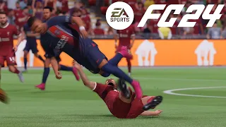 EA Sports FC 24 PS4 Pro Gameplay - Champions League Final PSG vs Liverpool #eapartner