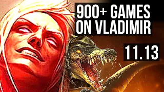 VLADIMIR vs RENEKTON (TOP) (DEFEAT) | 1.7M mastery, 900+ games | KR Master | v11.13