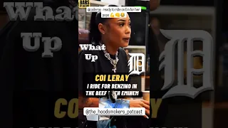 Coi Leray Has her pops back against Eminem #coileray #eminem #benzino  #hiphop #myexperimentshow