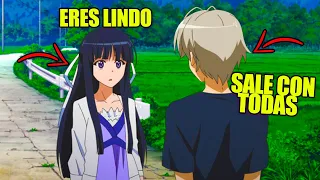 SALIO CON TODAS LAS CHICAS DE SU CLASE Y HASTA CON SU HERMANA GEMELA | Resumen del anime completo