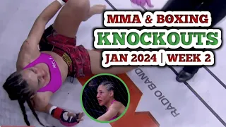 MMA & Boxing Knockouts, January 2024 | Week 2