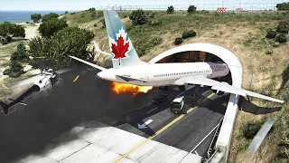 Boeing 767 Air Canada Emergency Landing After Engine Failure | GTA 5