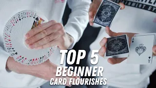TOP 5 BEGINNER Cardistry Moves YOU can learn TODAY!!