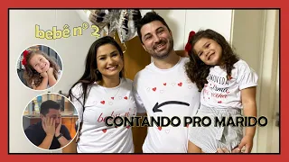 Bruna Olly - contando a segunda gravidez pro marido