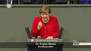Bundestag: Regierungserklärung der Bundeskanzlerin