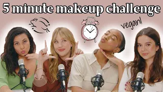 5 MINUTE MAKEUP CHALLENGE - VEGAN & CRUELTY-FREE!