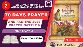 MFM 70 DAYS PRAYER AND FASTING BIBLE READING SECTION 2 DAY 2