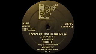 Sinitta - I Don't Believe In Miracle (Club Remix) 1988