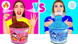 Tantangan Makanan Panas vs Dingin | Tantangan Gila RaPaPa Challenge