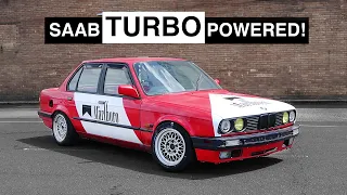 Introducing SAAB B204 Powered BMW E30 TURBO Drift Car!