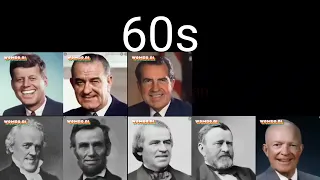 US presidents sing random songs based on the decade of the century they served as president #wombo