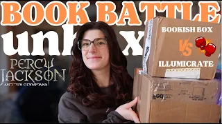 SUBSCRIPTION BOX BATTLE: PERCY JACKSON EDITION ⚡️ ft.The Bookish Box and Illumicrate | unbox with me