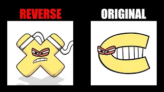 Backwards Alphabet Lore (Z-Q) vs Original Alphabet Lore l Alphabet Lore Meme Animation - TD Rainbow