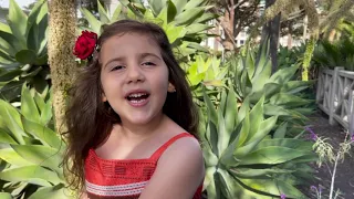 DISNEY'S Moana - How Far I'll Go (5 years old Sofia is singing in California, LA)for kids&parents