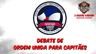 DEBATE DE ORDEM UNIDA PARA CAPITÃES DE DESBRAVADORES