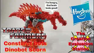 Hasbro Transformers Constuct Bots Dinobot Scorn construction figure review