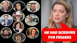 Lawyers and Others React to Amber Heard's Disastrous Scissorhands Answer in Interview.