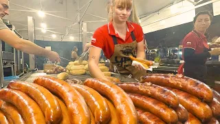 Huge Street Food. Melted Cheese, Orgy of Grilled Meat & more. Food Event in Italy