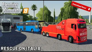 DOWNLOAD VOLVO Tow Truck | Link in Description | Rescue on Italia | Farming Simulator 19 | Episode 6
