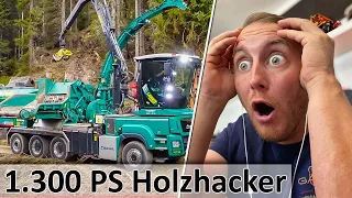 Lener HACKGUT Teil 1 - JENZ Hacker mit 1.300 PS - Die Hackschnitzel Profis Tirol - M4cM4nus reagiert