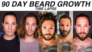 90 Day Beard Growth Time-Lapse | From Clean Shave To God Of War