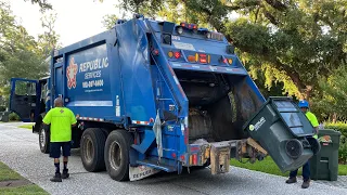 Republic Services Garbage Trucks of Brunswick Georgia