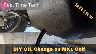mk1 Golf oil change - in Real Time !!