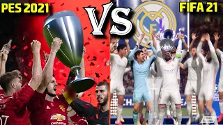 🔥 PES 2021 vs FIFA 21 | UEFA CHAMPIONS LEAGUE FINAL COMPARISON | Fujimarupes