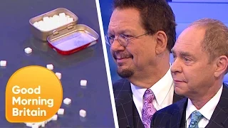 Penn and Teller Dazzle Piers and Susanna With Minty Magic Trick | Good Morning Britain