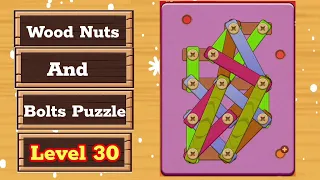 Wood Nuts & Bolts Puzzle Level 30