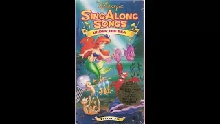 Opening and Closing to Disney's Sing Along Songs - Under the Sea 1990 VHS