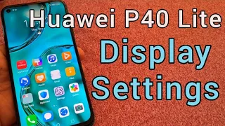 Huawei P40 Lite- Display Settings (color, ebook, filter and more)