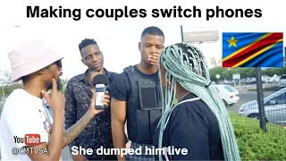 NiyaThembana Na? Ep39 | Making couples switch phones| congolese couple |Cresda Mall| Loyalty test