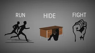 What to do during an active shooter situation: Run, Hide, Fight