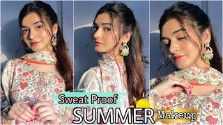 Sweat Proof Makeup For SUMMERS || Long Lasting / Oil Free Makeup Routine For Everyday