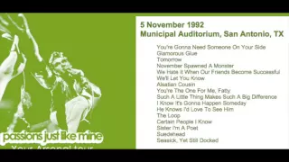 Morrissey - November 5, 1992 - San Antonio, TX (Full Concert) LIVE