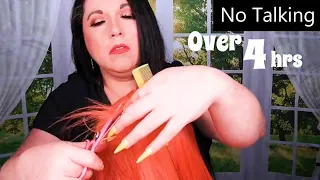 ASMR Hair Salon Roleplay Compilation (NO TALKING) Wet Haircut, Straightening, Blow Dry, Hair Wash