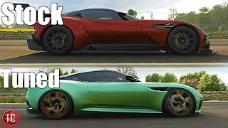 Forza Horizon 4: Stock vs Tuned! Aston Martin DBS Superleggera vs Aston Martin Vulcan