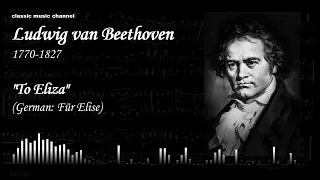 Beethoven "To Eliza"