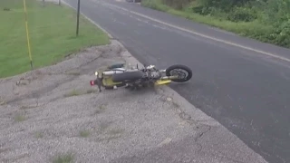 girl fails on supermoto