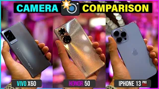 Honor 50 vs iPhone 13 vs Vivo X60 Pro - CAMERA COMPARISON (London Comic Con 2021)