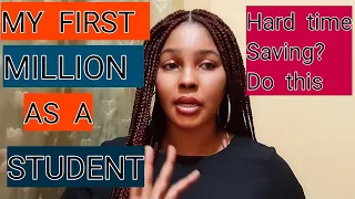 How i Made My First ever Million as a Student || How to save even in Hard times 2022 #savings #money