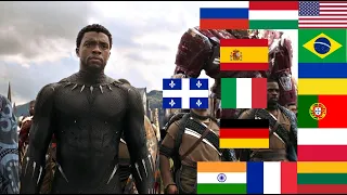 "WAKANDA FOREVER" in 16 different languages