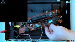 dead rambo console atari 2600 clone. motherboard CY2600B-5132