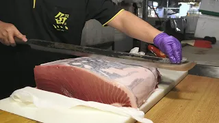 Luxurious sashimi /The piece of Bluefin Tuna  is worth USD $10,000