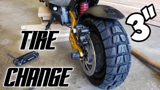 Kaabo Mantis Pro SE Tire Change 3" Hybrid / Off-road Tire Install on an Electric Scooter