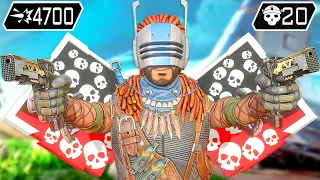 SOLO MIRAGE 20 KILLS AND 4700 DAMAGE (Apex Legends Gameplay)