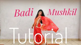 Badi Mushkil Tutorial with music | Madhuri Dixit | Bollywood Dance| Easy dance steps on badi mushkil