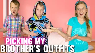 Choosing My Brother's Outfits for a Week!!